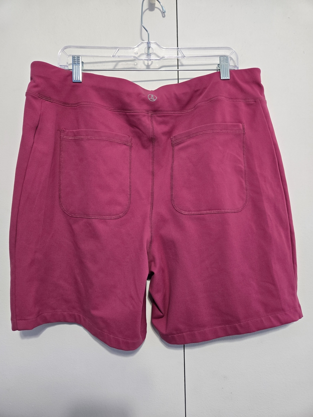 Lands' End Active Shorts Womens 14-16 Pink Pull On Athleisure Pockets - Picture 5 of 6